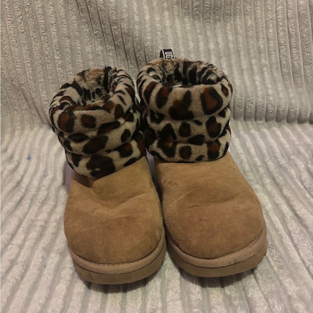 UGG Leopard Print Tan Boots